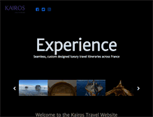 Tablet Screenshot of kairos-travel.com